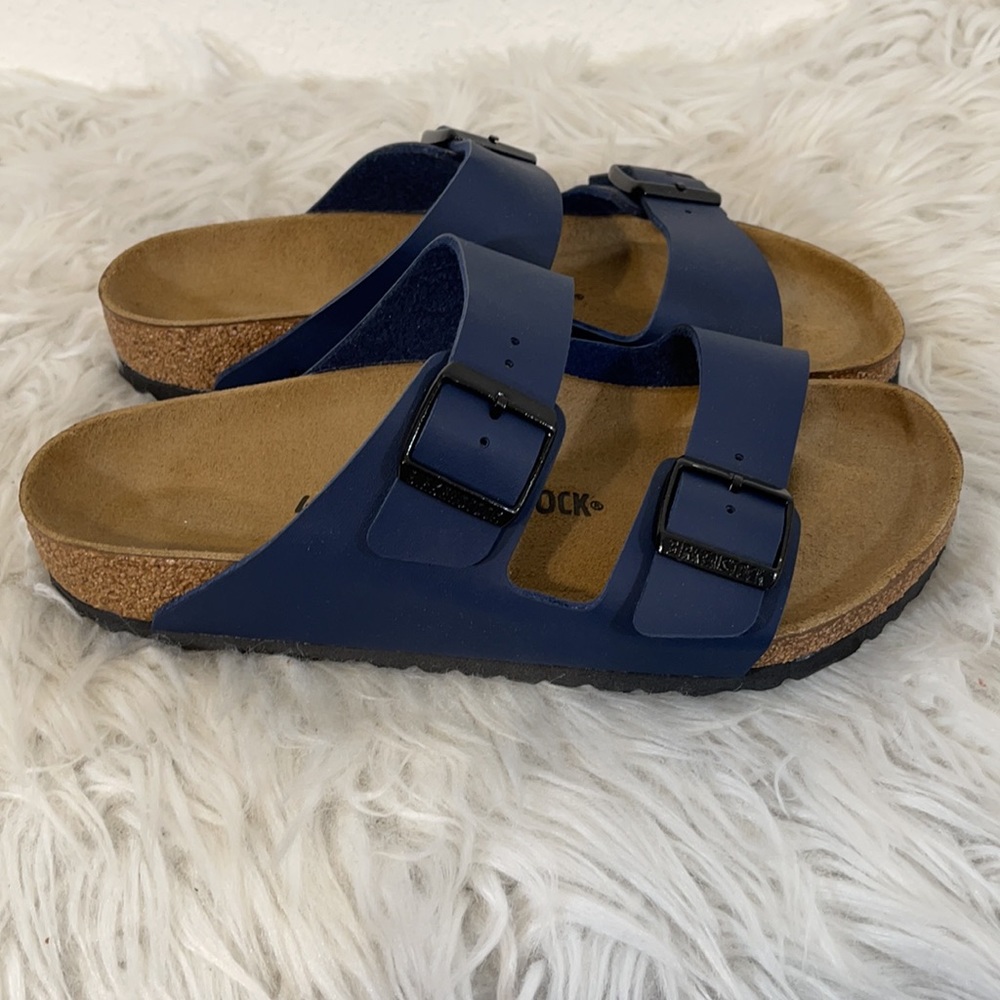 BIRKENSTOCK Navy Blue Sandals Size 41 (10-10.5) New - Picture 4 of 11
